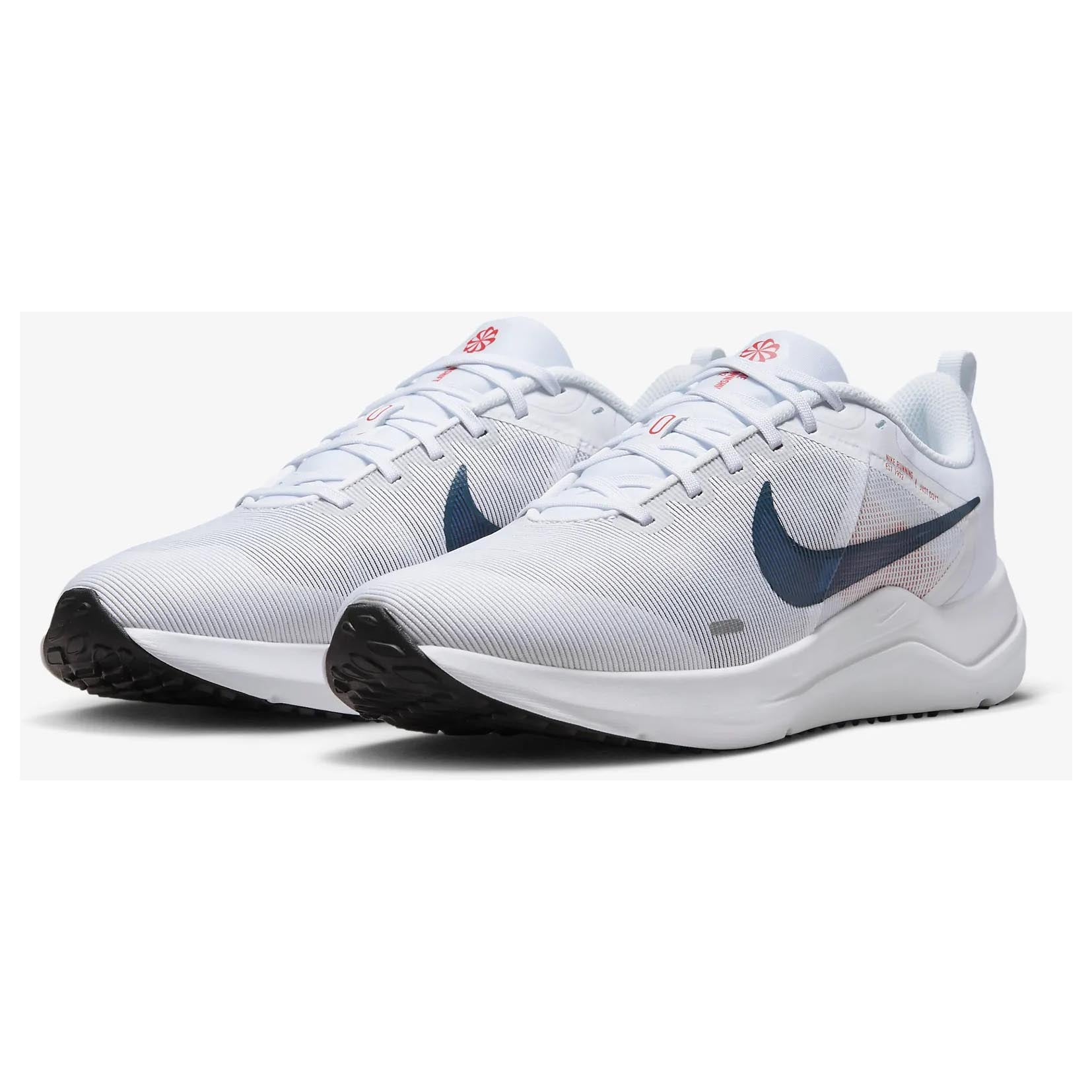 Nike Downshifter 12 sneakers, white/navy blue