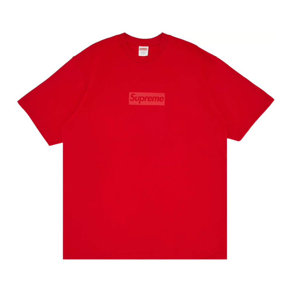 تي شيرت Supreme Tonal Box Logo، أحمر