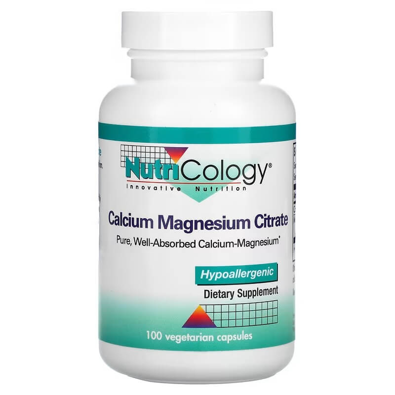 Nutricology Calcium Magnesium Citrate, 100 capsules