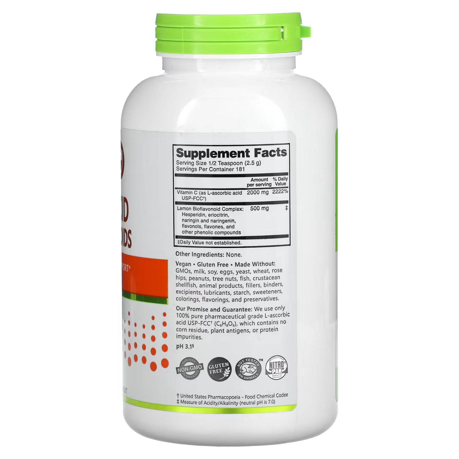 NutriBiotic, Immunity, Ascorbic Acid with Bioflavonoids, 16 oz (454 g)