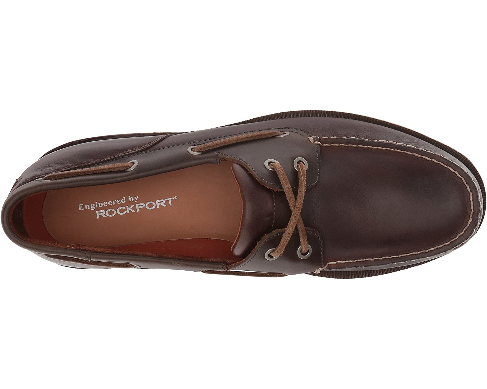 Ports of Call Perth Rockport boat shoes, beeswax