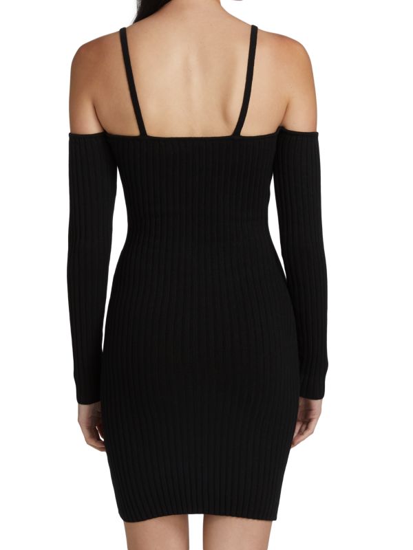 Anna Quan Off Shoulder Mini Dress jaida, raven