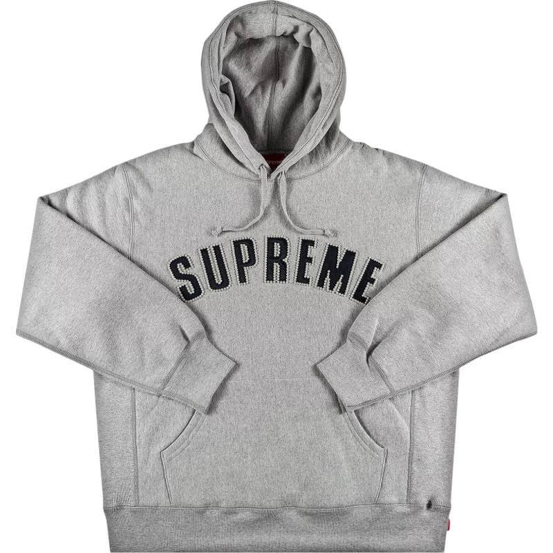 Supreme Pearl Logo Hooded, Gray