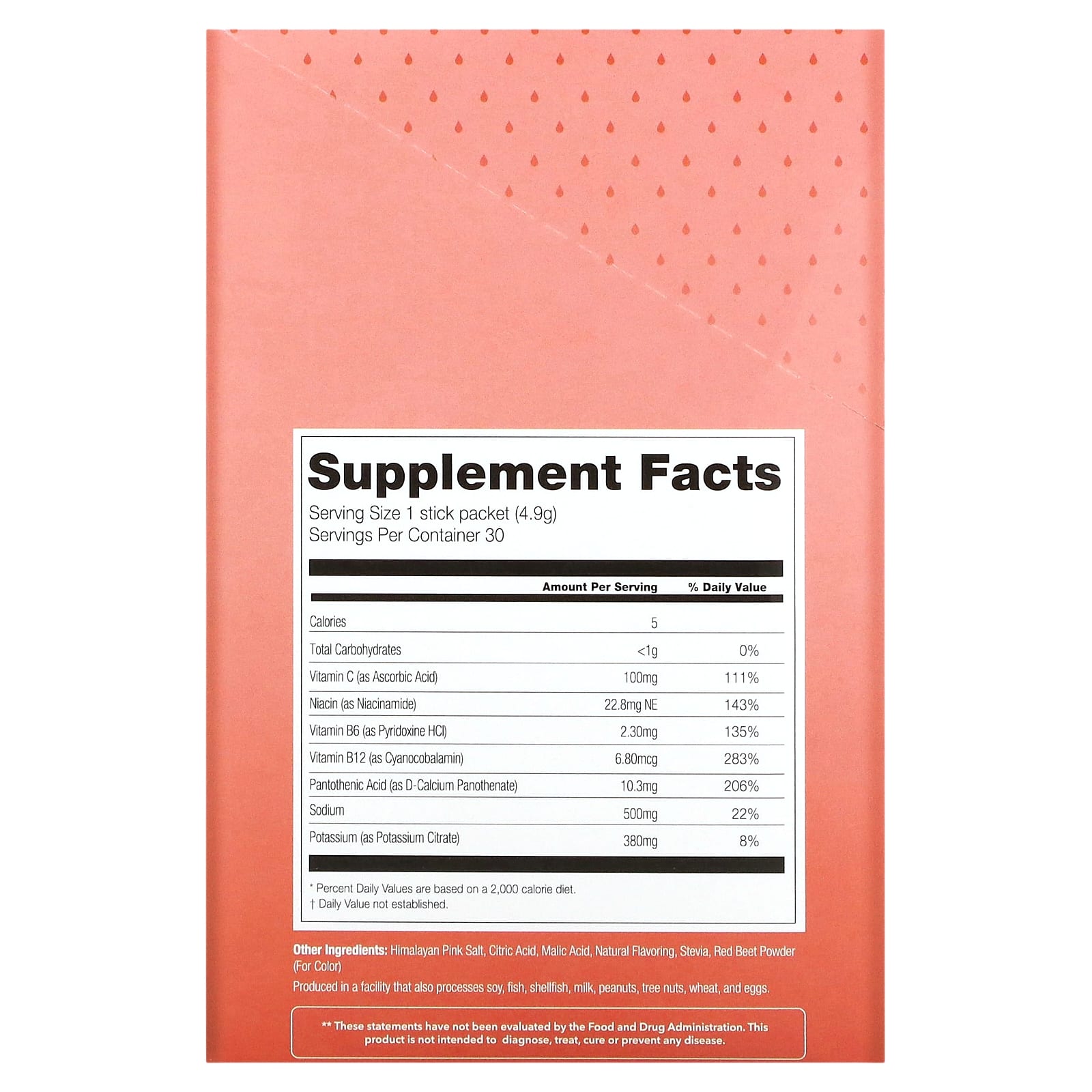 310 Nutrition Electrolyte Blend, Strawberry, 30 Sticks, 4.9 g Each