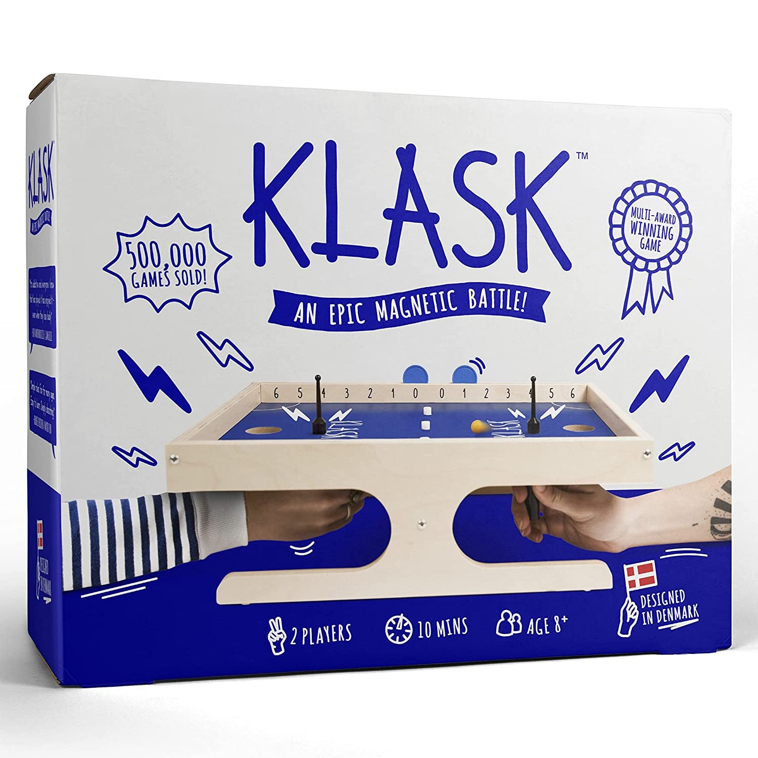 Board game Klask: An Epic Magnetic Battle