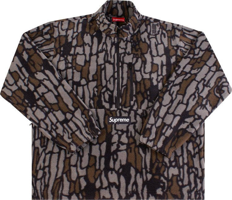 Supreme x Polartec Half Zip Pullover 'Olive Treebark Camo', multicolor