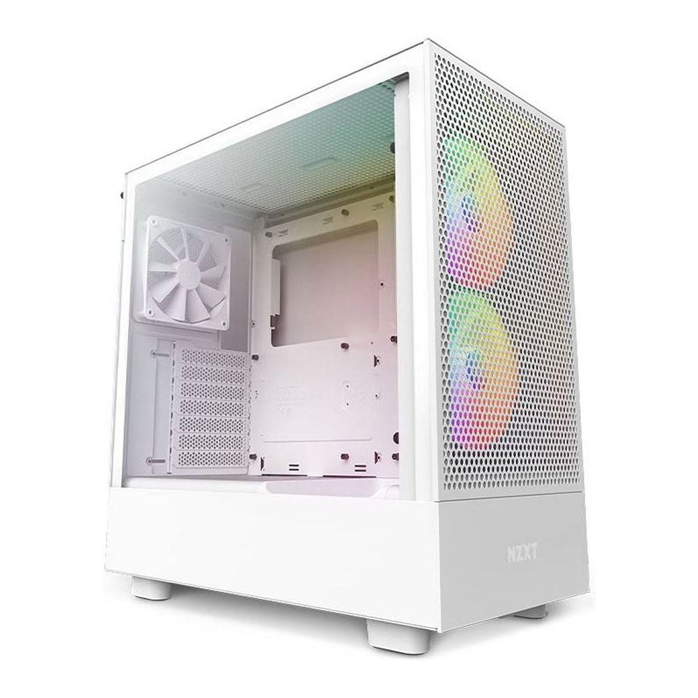 Case NZXT H5 Flow RGB, Mid Tower, white