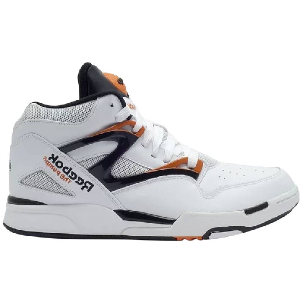 حذاء رياضي Reebok Pump Omni Lite باللون الأبيض/الأسود/البرتقالي