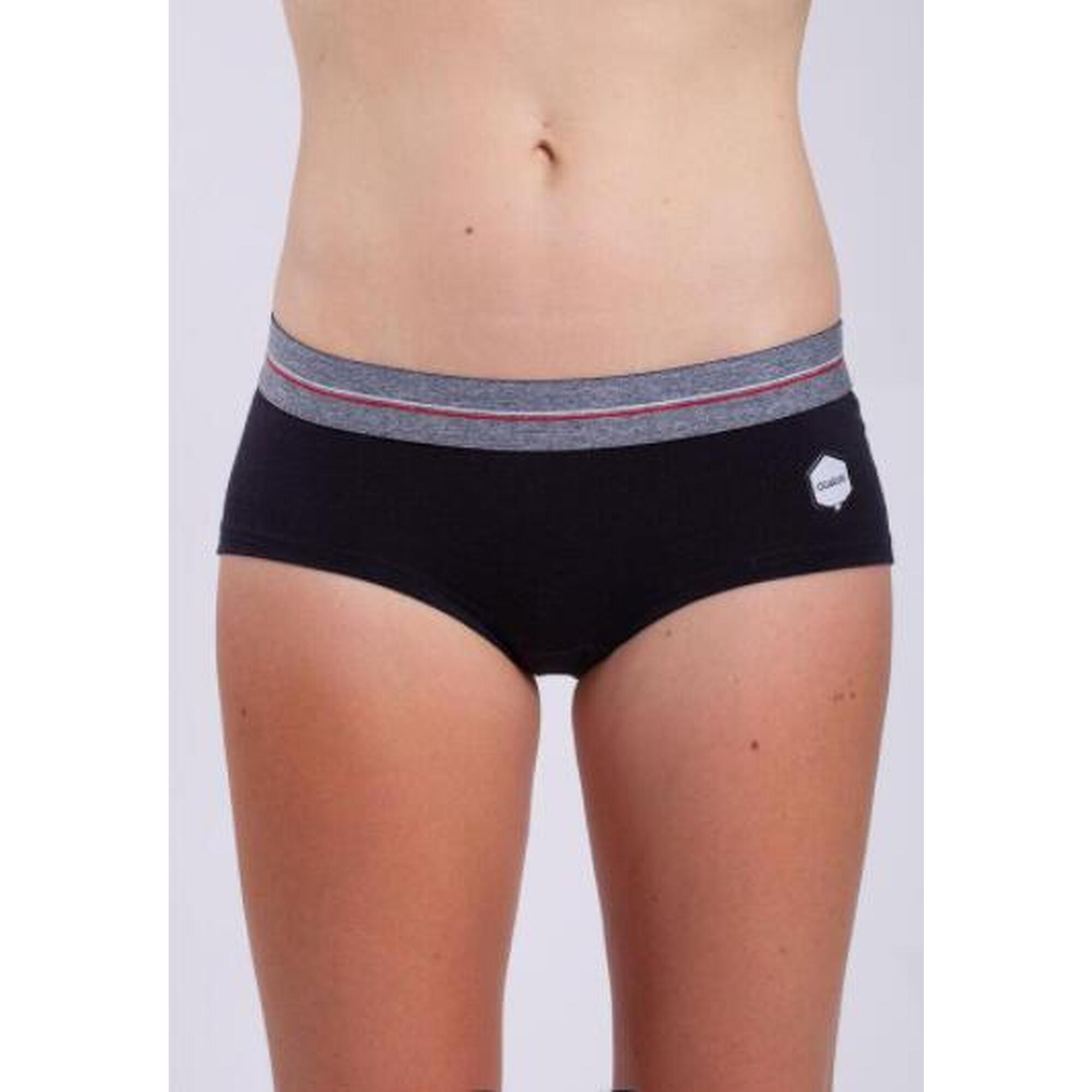 Women's short panties made of merino wool -10 +30°c ogarun, black