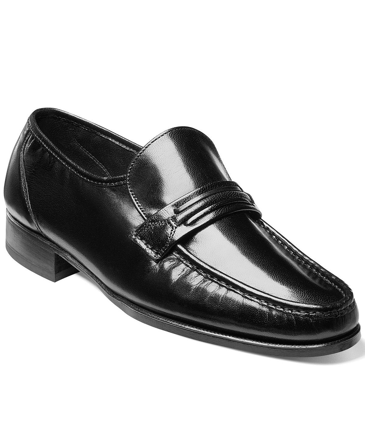 Men's loafers como moc toe penny Florsheim, black