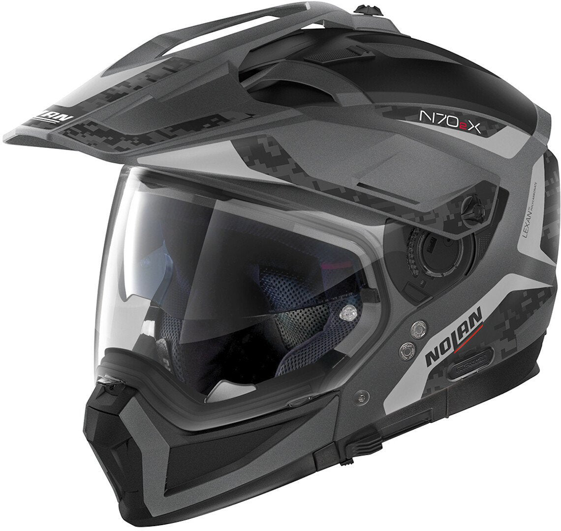 Nolan N70-2 X Torpedo N-Com Helmet, black/gray