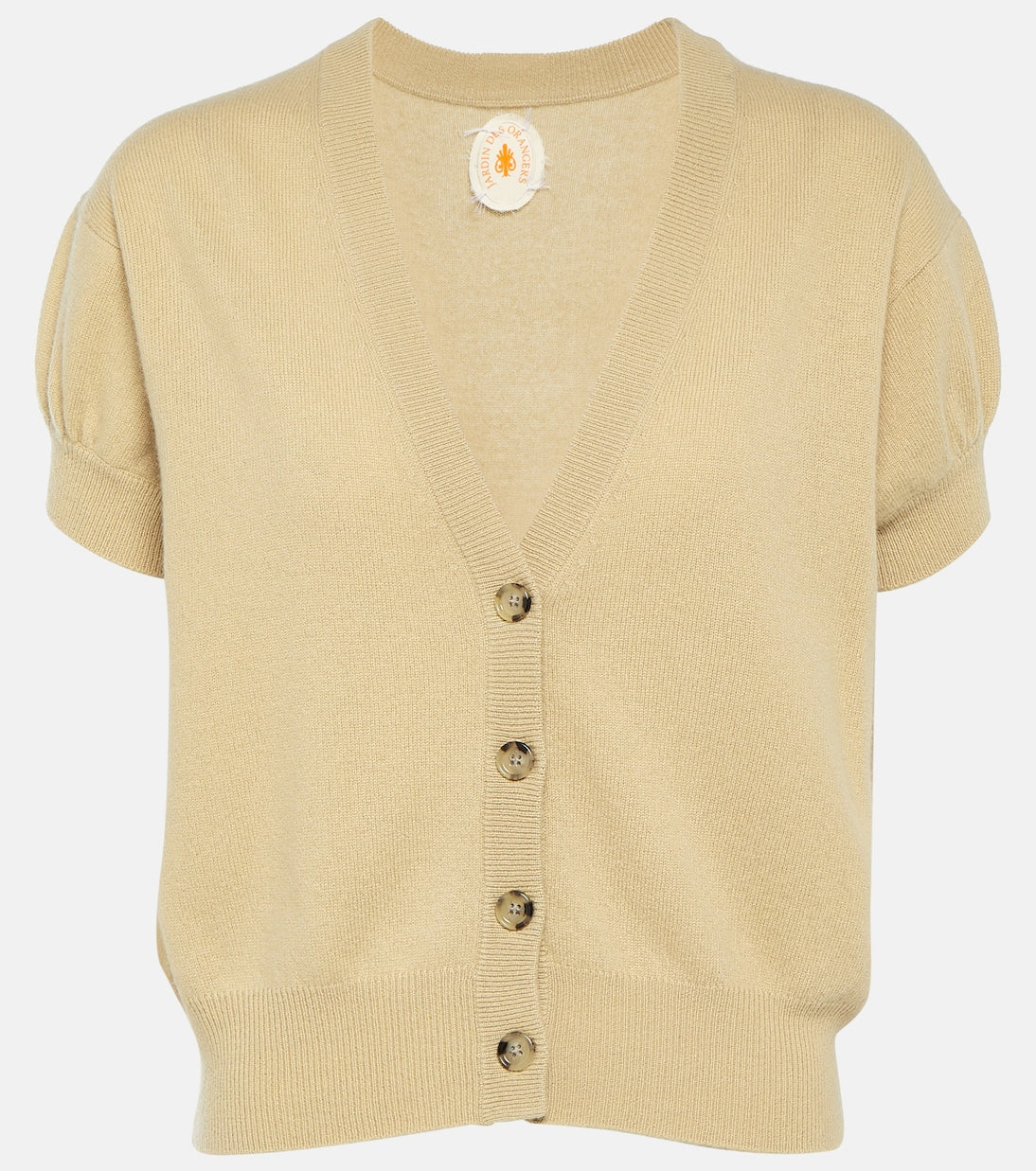 Jardin Des Orangers wool and cashmere cardigan, beige