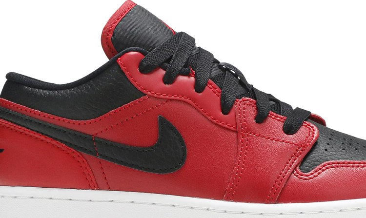 Air Jordan 1 Low GS Reverse Bred, black-red