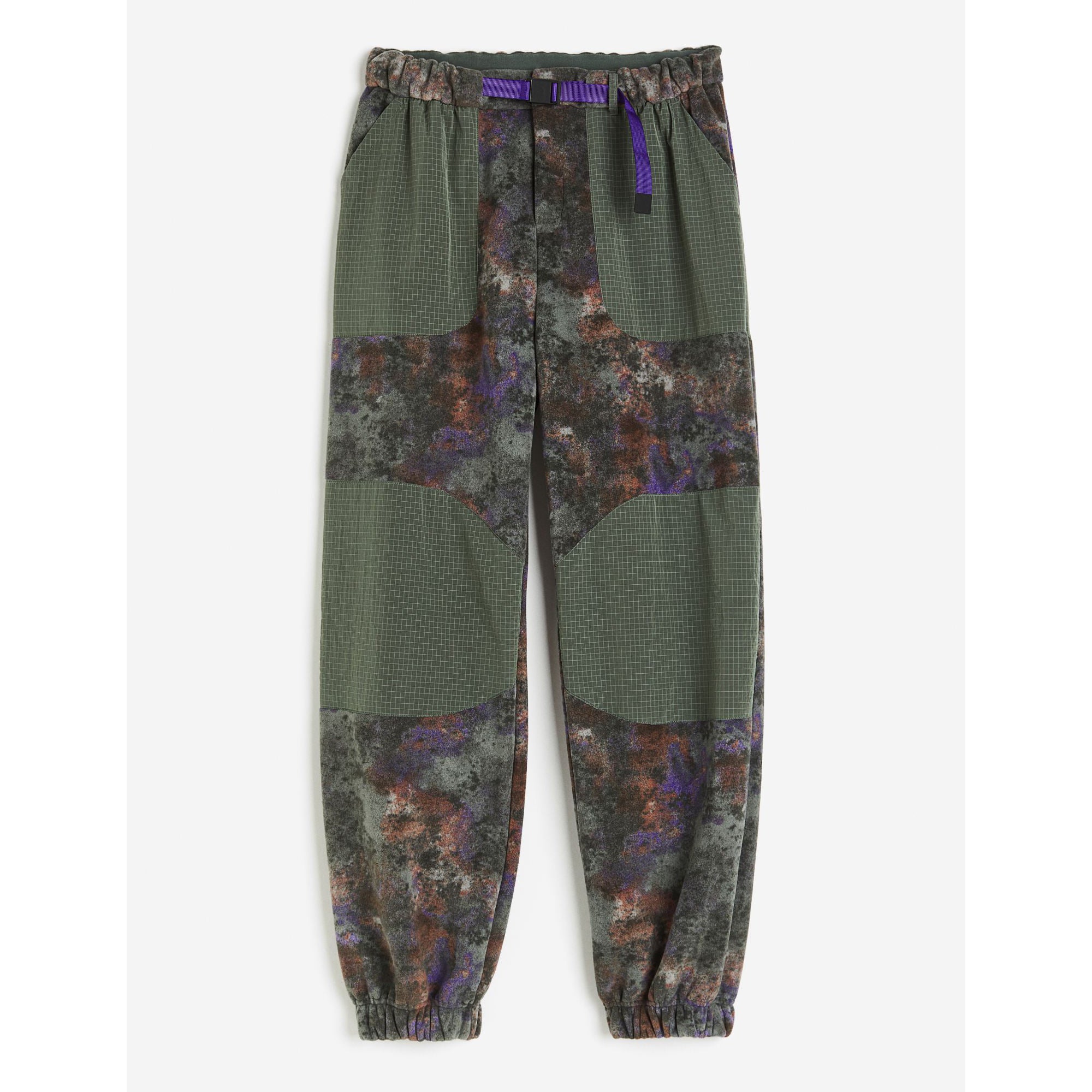 H&M Move Patterned Joggers, dark green