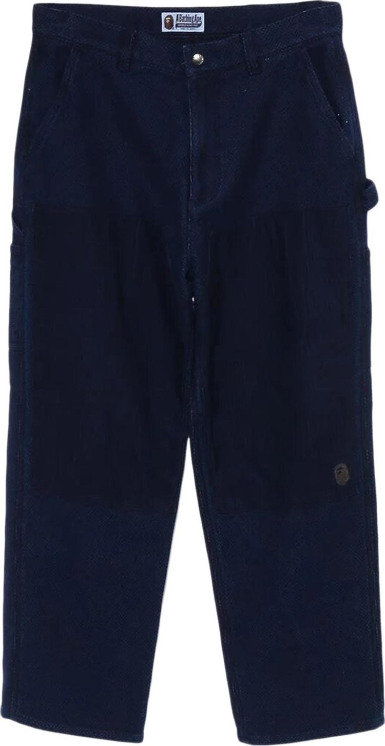 BAPE Sashiko Painter Pants 'Indigo', blue