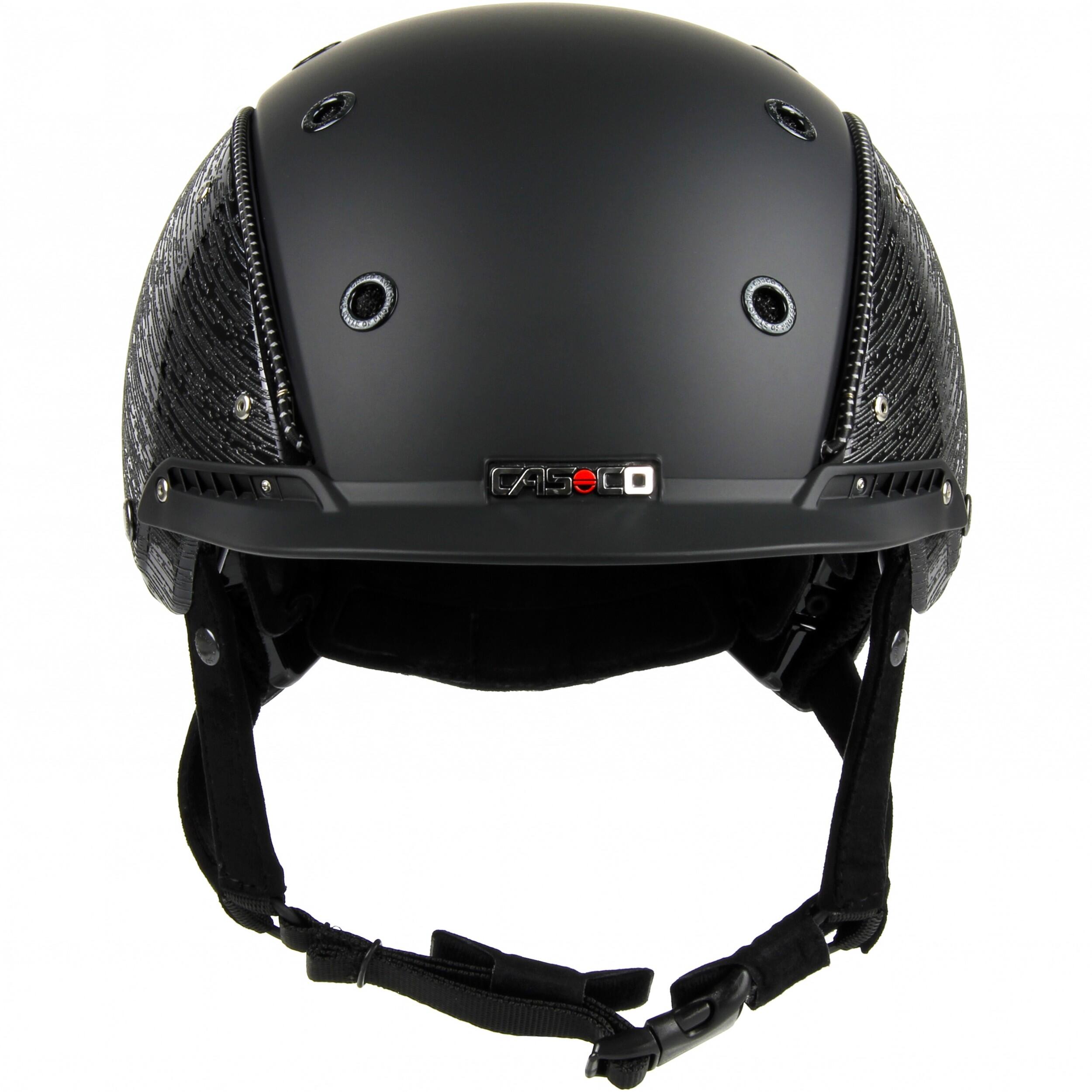 Glossy helmet Casco Champ-3 Brush for riding, black