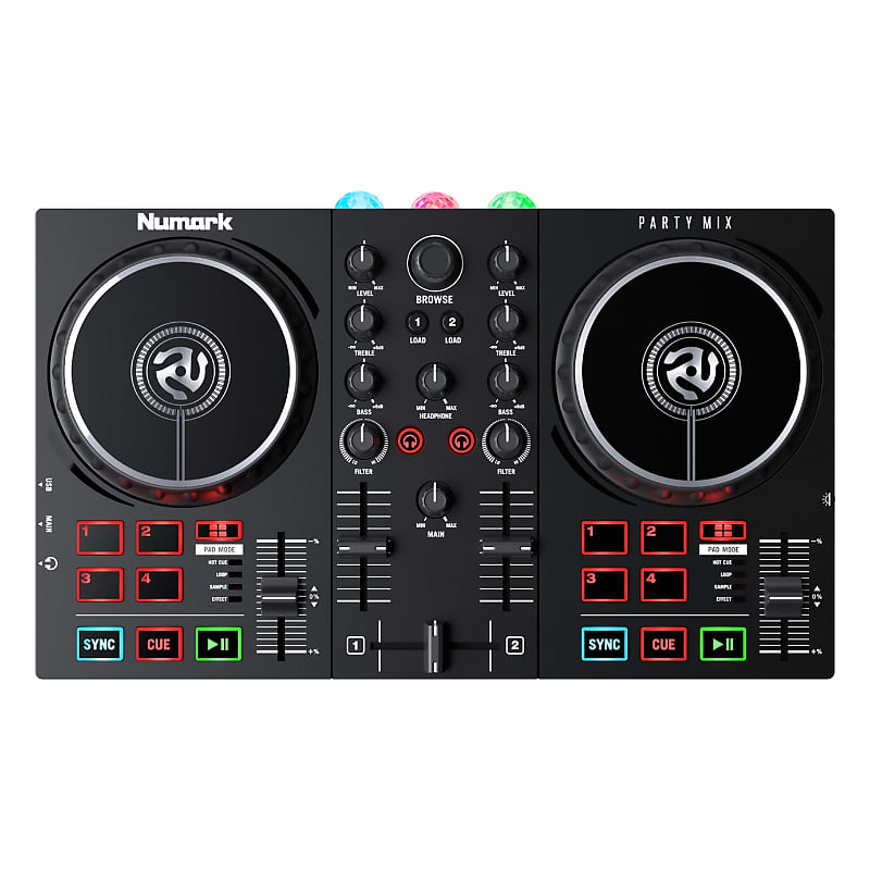 Numark Party Mix II DJ Controller with Built-in PARTYMIXII Light Show