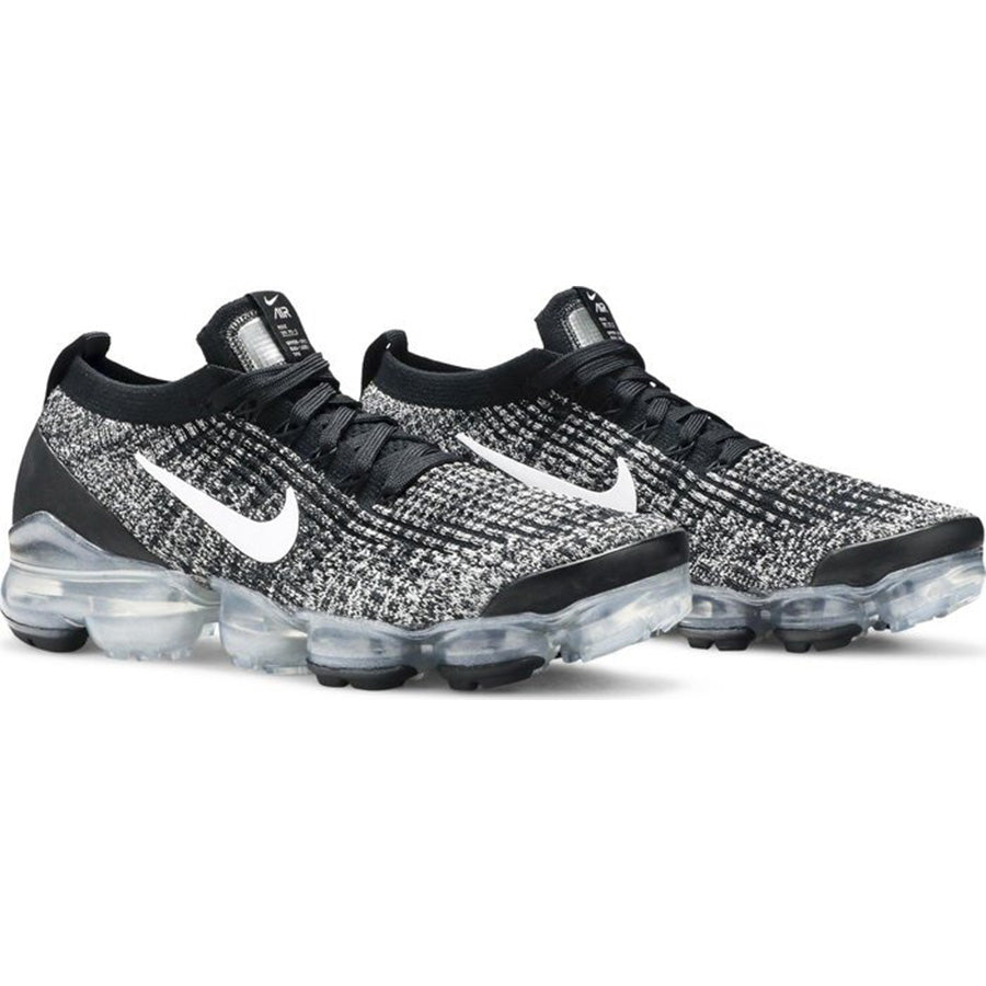 حذاء Nike Air VaporMax Flyknit 3 "Oreo" للنساء، أسود/رمادي/أبيض