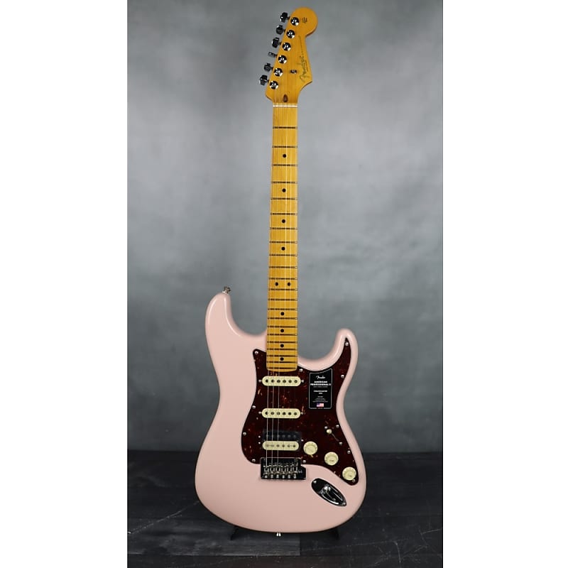 Fender American Professional II Stratocaster HSS Maple FB Guitar Shell Pink Electric Guitar 0113912756