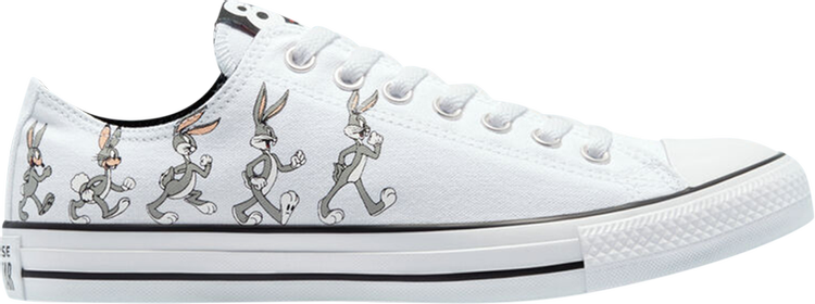 حذاء رياضي Converse Looney Tunes x Chuck Taylor All Star Low 80th Anniversary - Bugs Bunny، أبيض