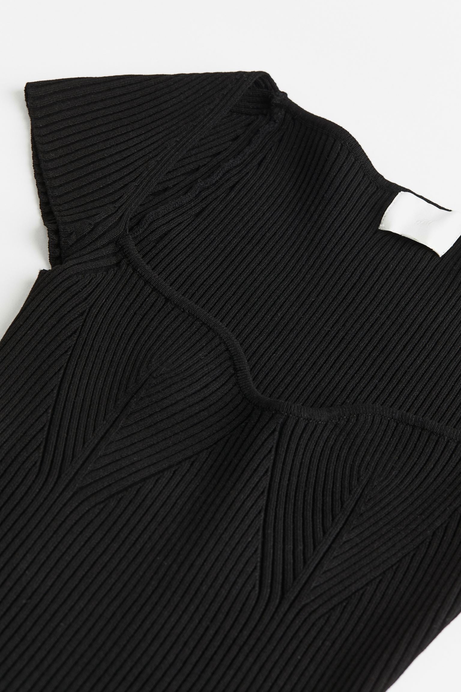 H&M Rib-knit top, black