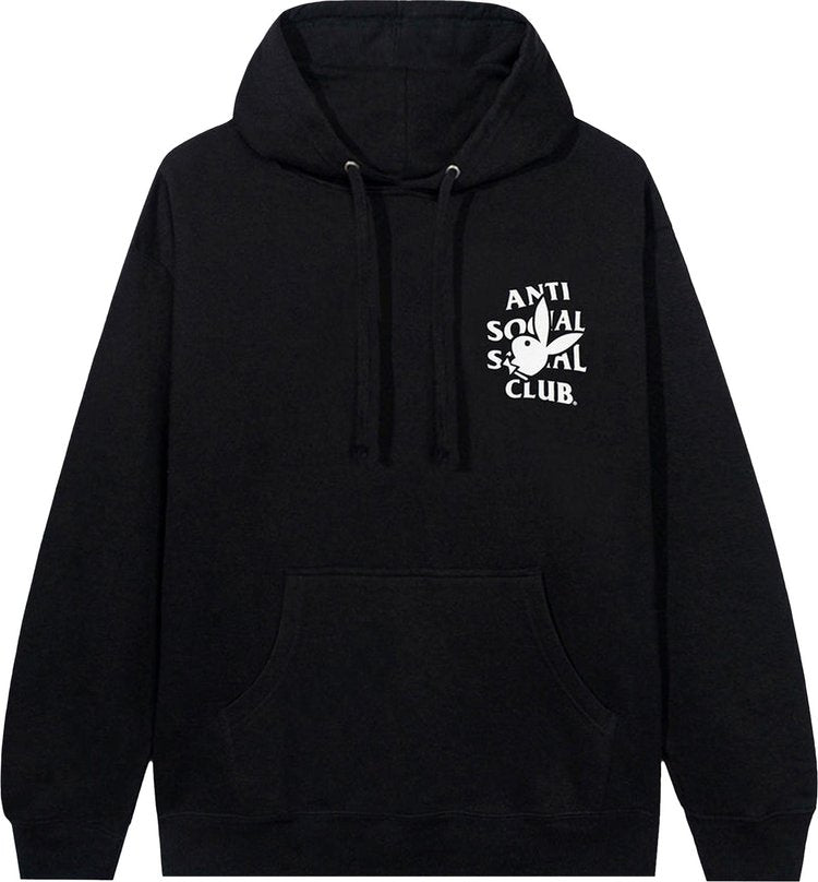 Anti Social Social Club x Playboy Bunny Logo Hoodie Black 'Black'