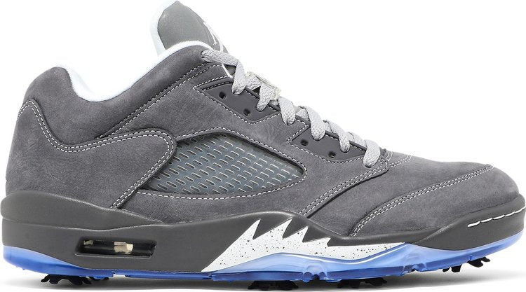 Air Jordan 5 Low Golf Wolf Gray Cleats