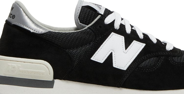 New Balance 990v1 Made In USA 'Black White' Sneakers, Black