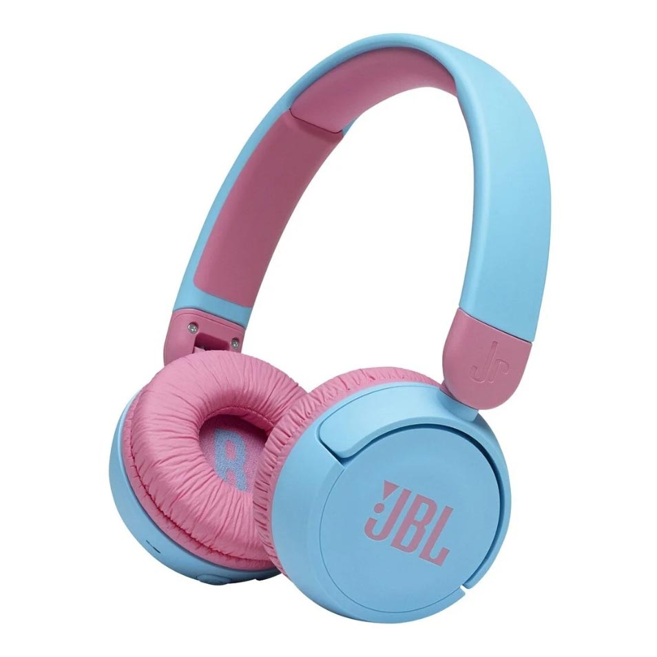 سماعات رأس لاسلكية JBL JR310BT، أزرق/وردي