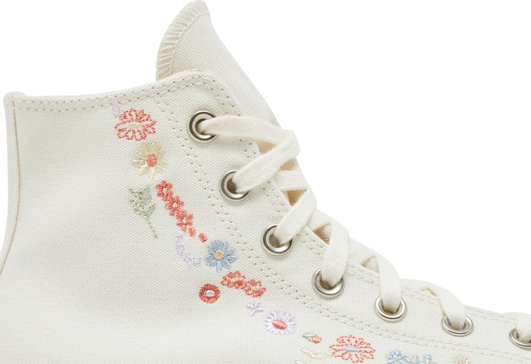 Sneakers Converse Wmns Chuck Taylor All Star Lift Platform Embroidered Floral - Egret, cream