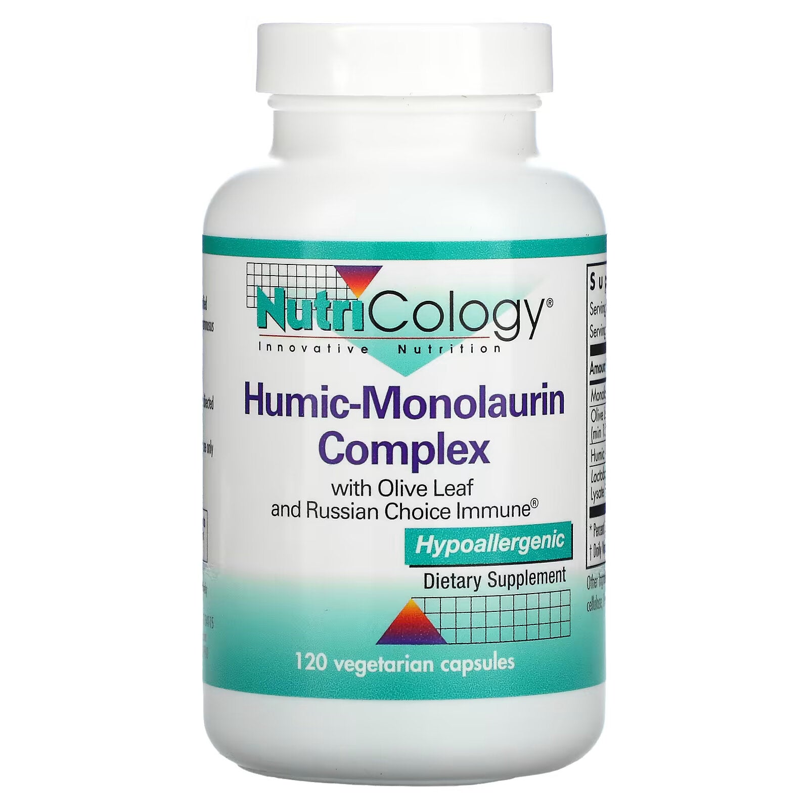 Nutricology, Humic Monolaurin, 120 Vegetarian Capsules