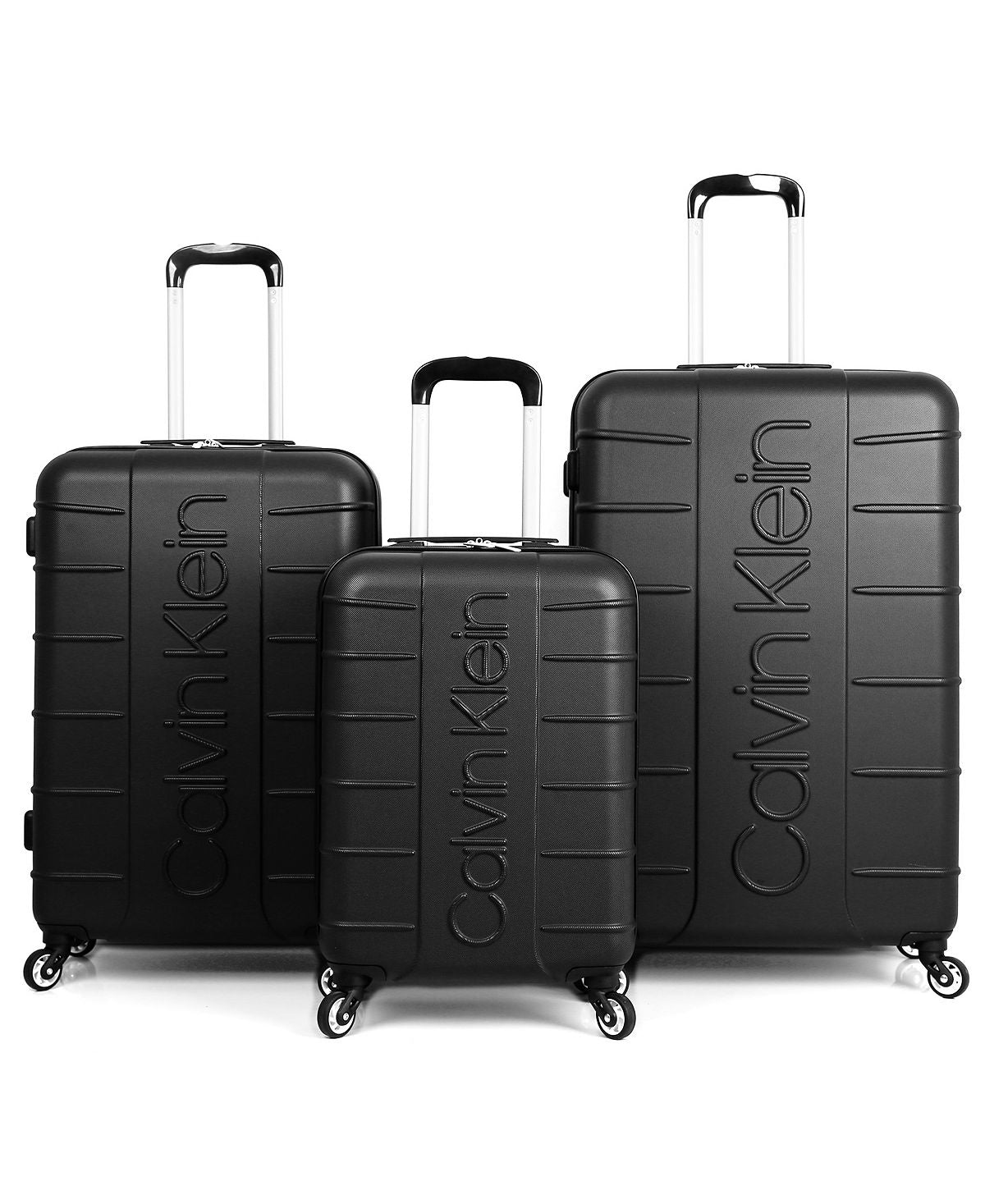 Bowery hard side suitcase set, 3-piece Calvin Klein, black