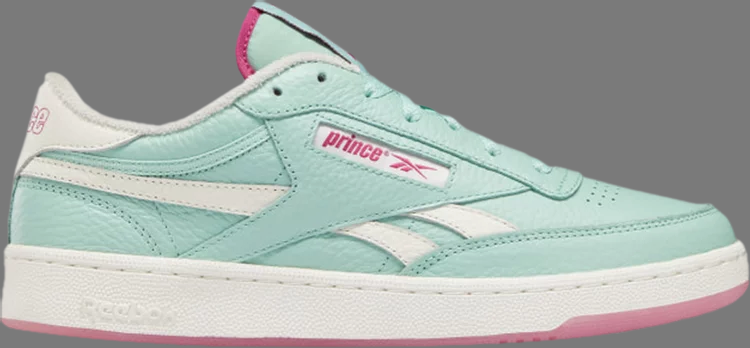 حذاء رياضي Prince x club c revenge 'semi pixel mint' من Reebok، باللون الأخضر