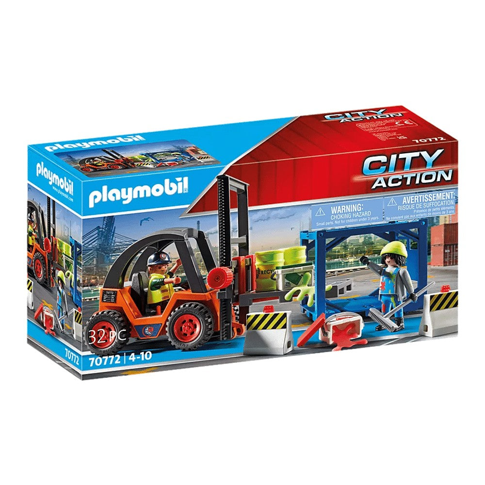 Playmobil 70772 construction set Forklift with load