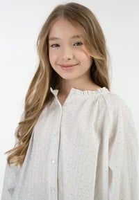 Blouse for girls IZIA MIMO, white