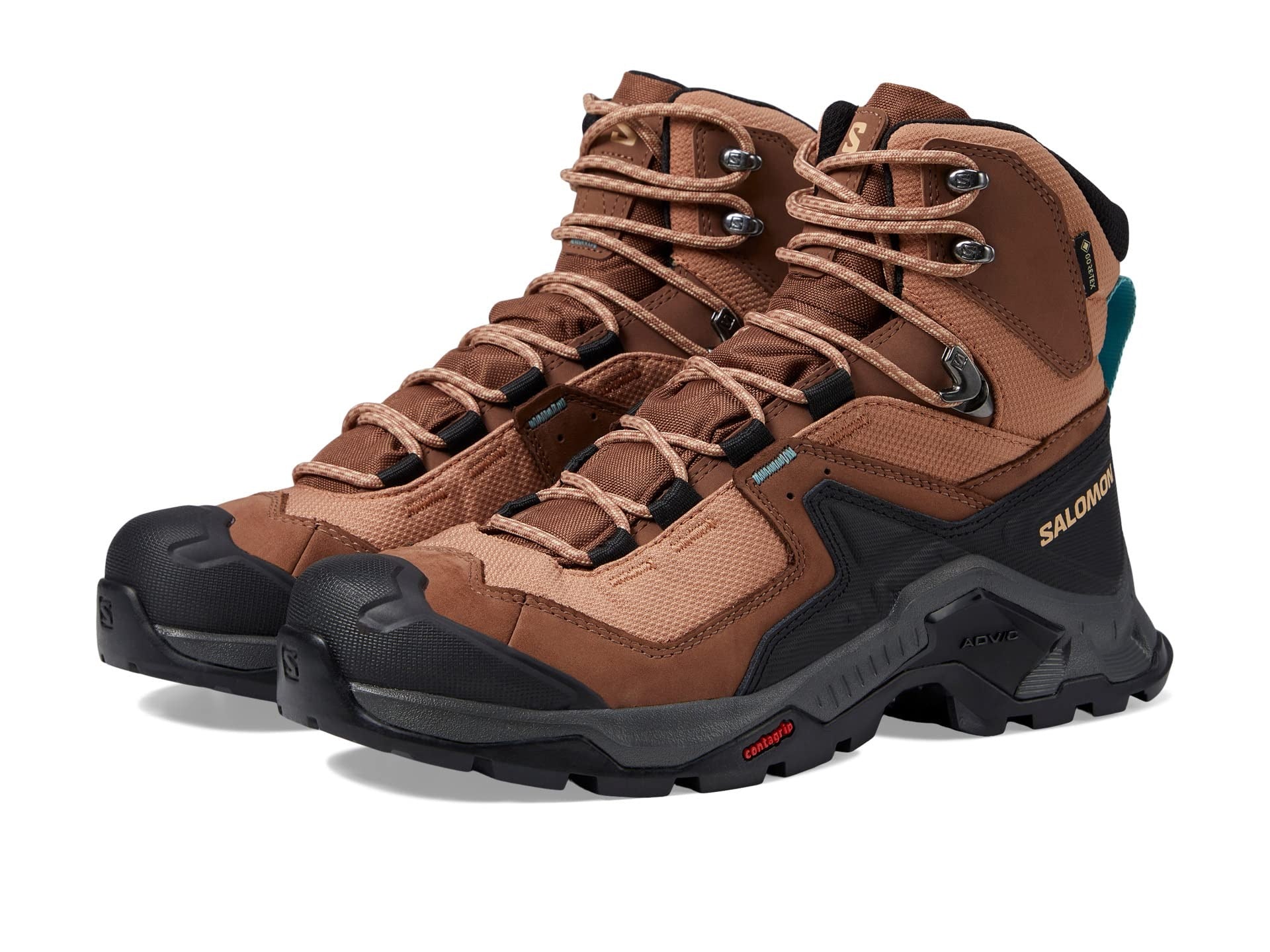 حذاء للمشي لمسافات طويلة Salomon Quest Element GTX، بني