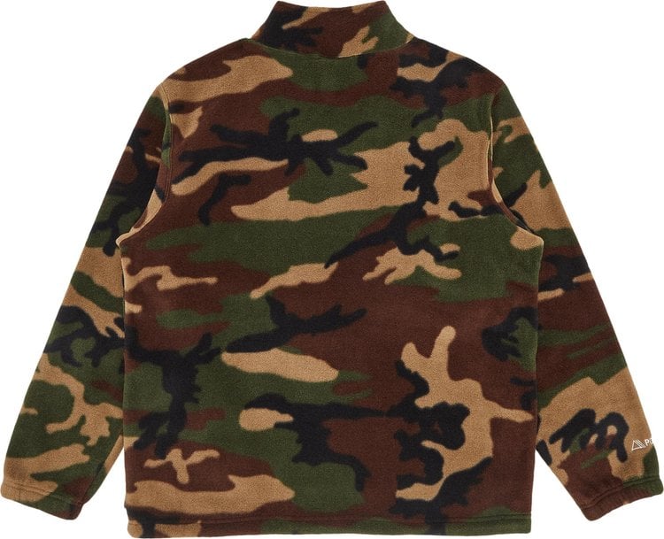 Supreme x Polartec Mock Neck Pullover 'Woodland Camo', multicolor