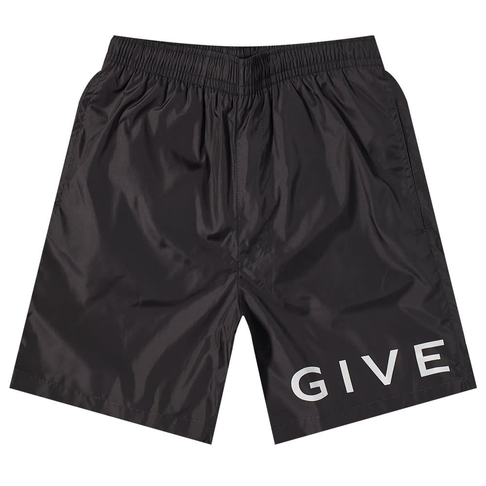 Givenchy Logo Long Swim Shorts