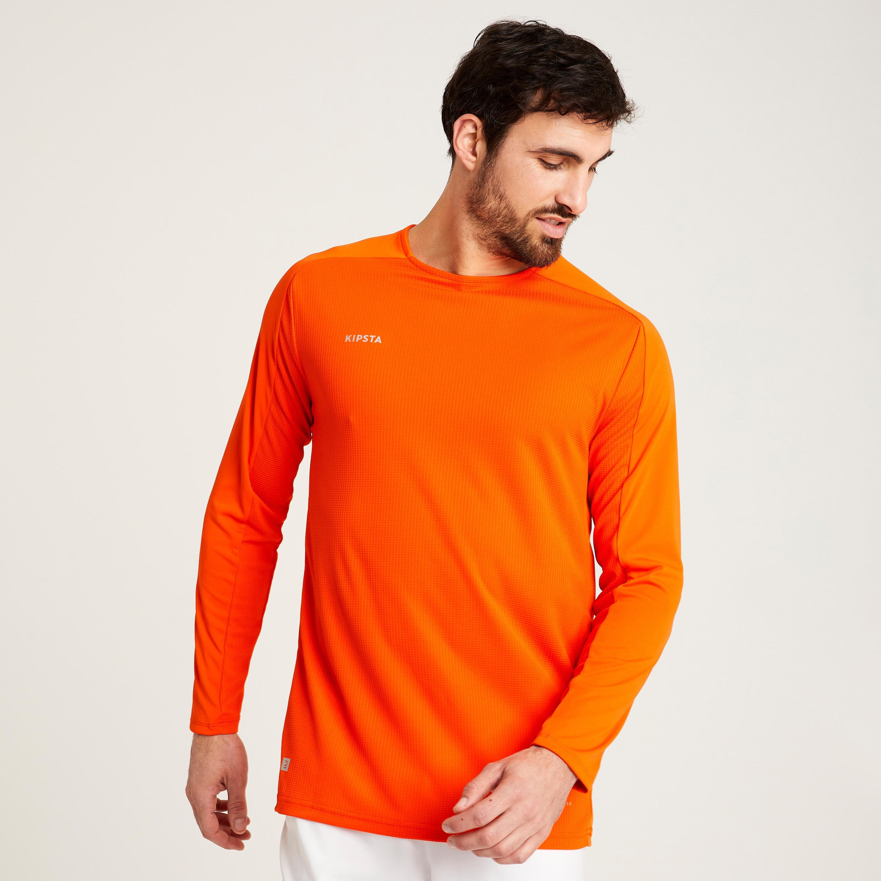 T-shirt with long sleeves VIRALTO club women's/men's orange KIPSTA, Kinglet