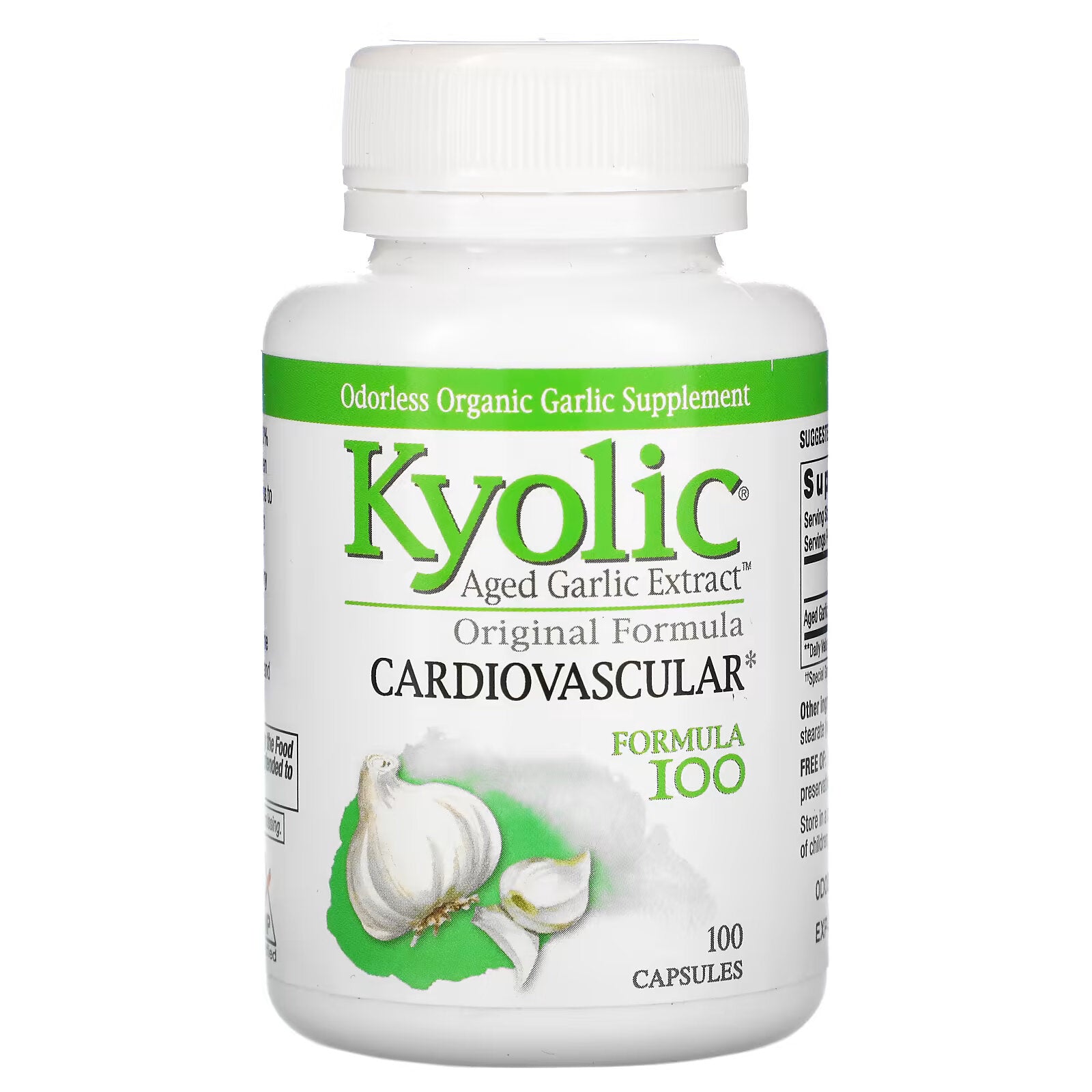 Kyolic, Aged Garlic Extract, Cardiovascular Health, Original, 100 Capsules