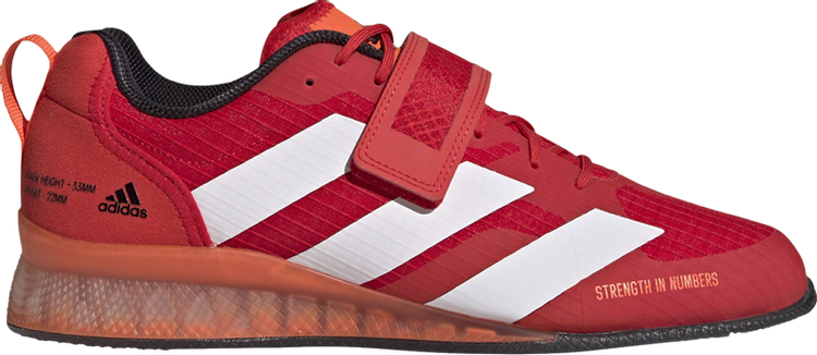 Adidas Adipower Weightlifting 3 'Vivid Red White' sneakers, red