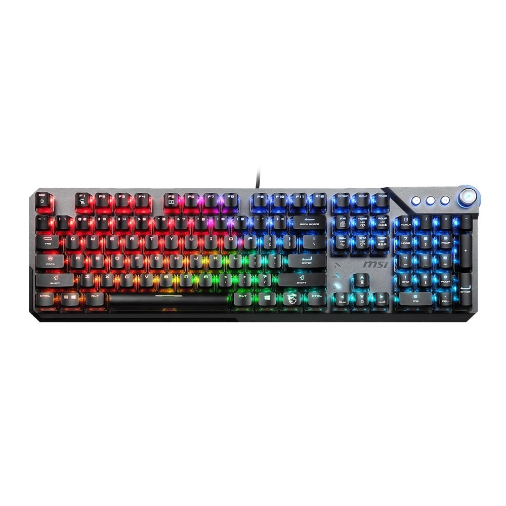 MSI GK71 Sonic Mechanical Wired Gaming Keyboard - Red Switches, Black English layout