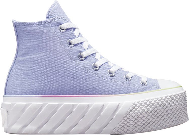 حذاء رياضي Converse Chuck Taylor All Star Lift Platform High Pastel Graident للنساء، أزرق