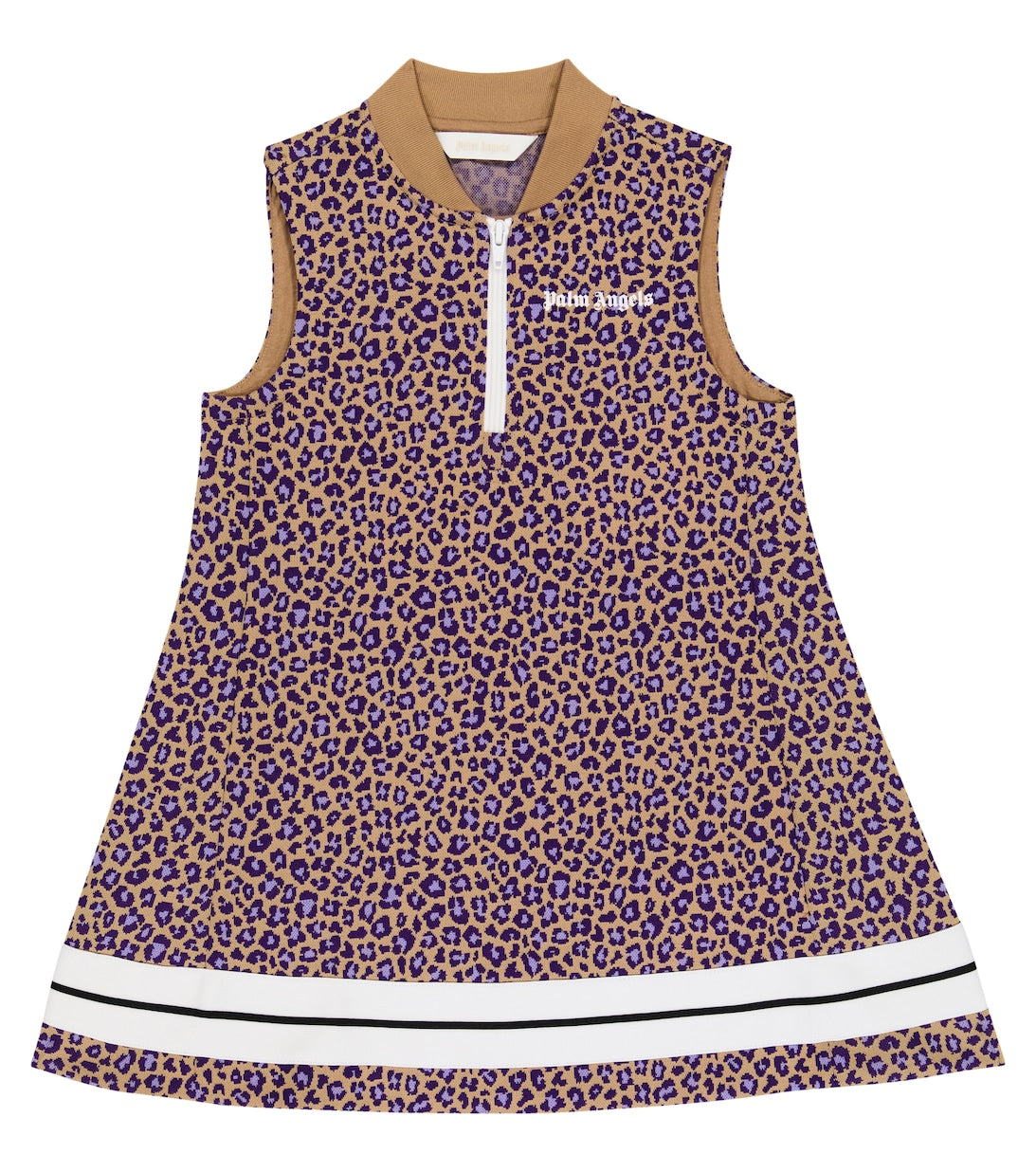 Palm Angels Animal Print Sports Dress, Multicolor