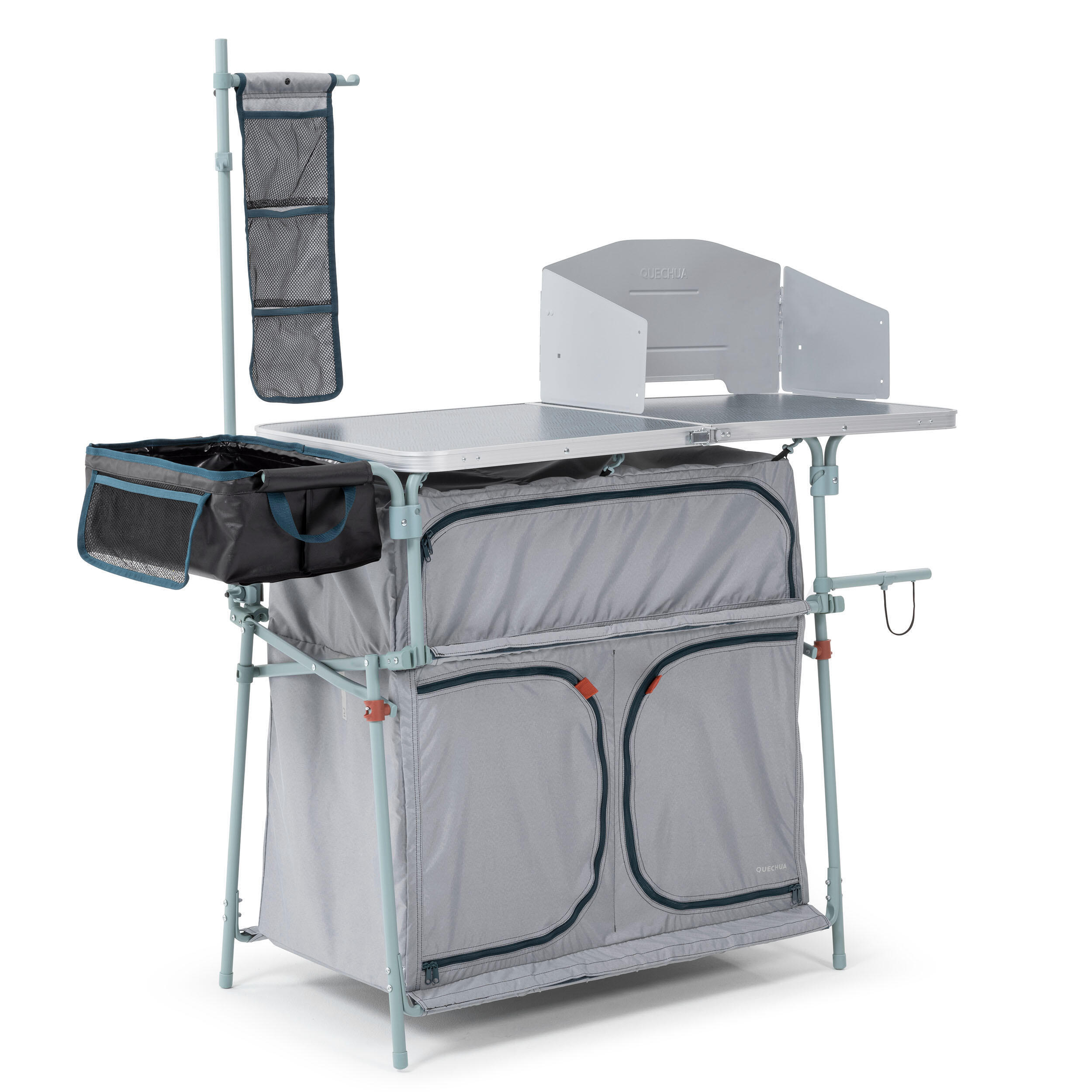 Quechua Camping XL camping folding kitchen, gray