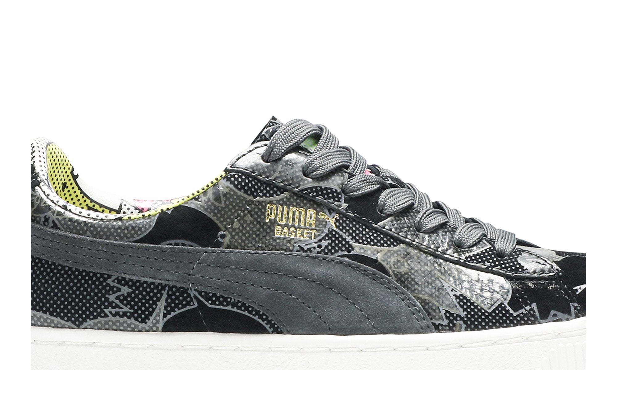 Sneakers YO! MTV RAPS x Basket 68 Print Puma, black