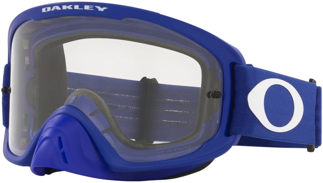 Oakley O Frame 2.0 Pro Clear Motocross Goggles Blue/White