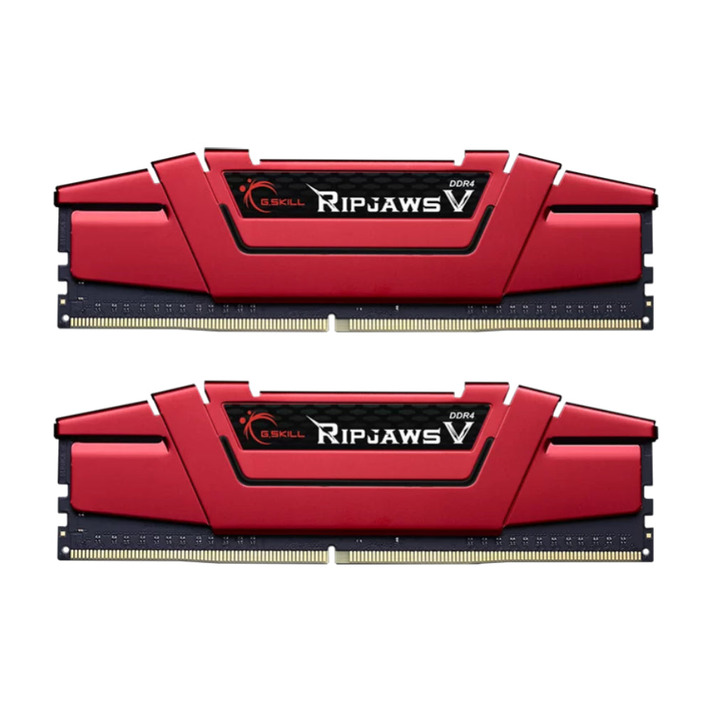 ذاكرة الوصول العشوائي GKILL Ripjaws V، 32 جيجابايت DDR4 (2x16 جيجابايت)، 3600 ميجاهرتز، CL19، F4-3600C19D-32GVRB، أحمر