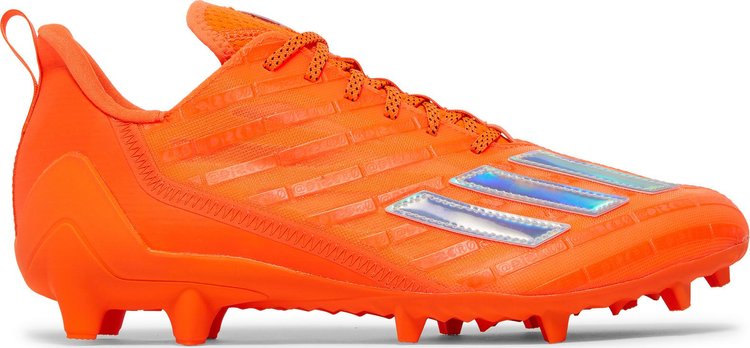 Adidas Adizero Cleats 'Team Solar Orange Silver Metallic' Cleats, Orange