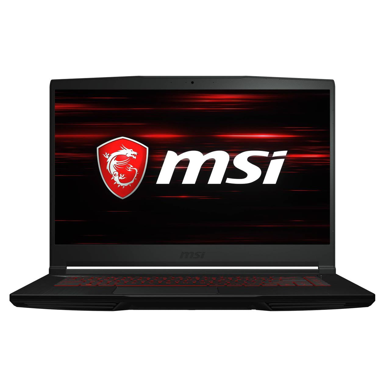 كمبيوتر محمول للألعاب MSI GF63 Thin 11SC، مقاس 15.6 بوصة، 8 جيجابايت/256 جيجابايت، معالج i5-11400H، GTX 1650، لوحة مفاتيح إنجليزية سوداء